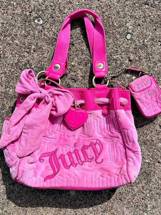 Juicy Couture Handbags - Rare Vintage Pink Juicy Couture Daydreamer with Matching Phone Holder